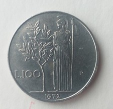 Moneta 100 lire 1972 - moneta,