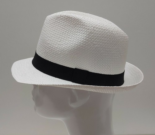 Cappello paglia bianco fascia - bianco,