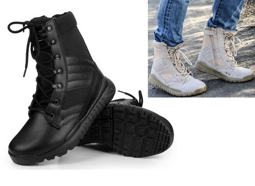 Stivaletti uomo pelle militare