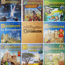 Carcassonne gioco base Amazonas Star Wars e molto altro vecchia versione HiG usato a scelta