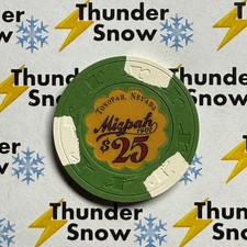 ⚡️❄️ Casino Chip $25 Mizpah Tonopah Nevada⚡️⚡️⚡️⚡️⚡️⚡️⚡️⚡️❄️
