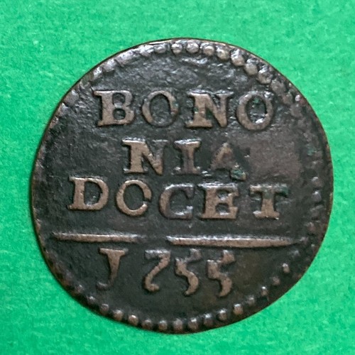 Mezzo bolognino quattrino 1755 - bolognino,