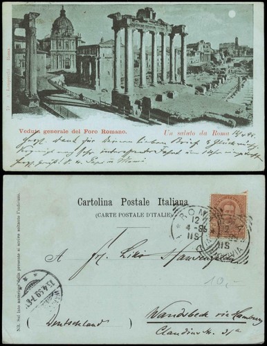 Cartolina roma foro - cartolina,