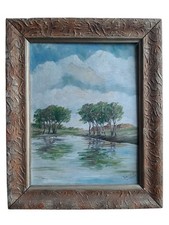 Dipinto a Olio Paesaggio con