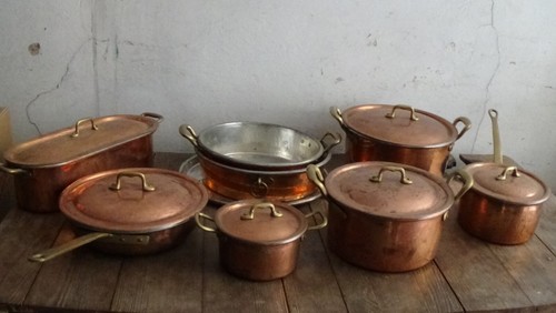 Batteria pentole rame - batteria,