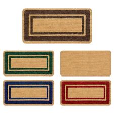 Zerbino in Cocco Tappeto da Ingresso Fibra Naturale Fondo Antiscivolo Bordo 