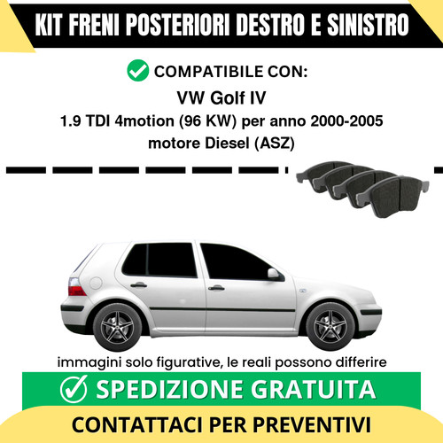 Pastiglie freno posteriori - pastiglie,