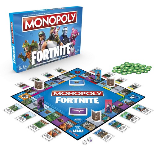 Hasbro monopoli fortnite gioco - monopoli,