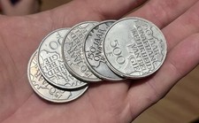 MONETE ARGENTO BELGIO 1980 SILVER COIN