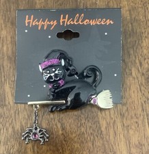 Spilla pin halloween gatto - halloween,