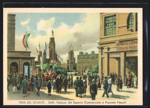 Cartolina bari fiera del - bari,,