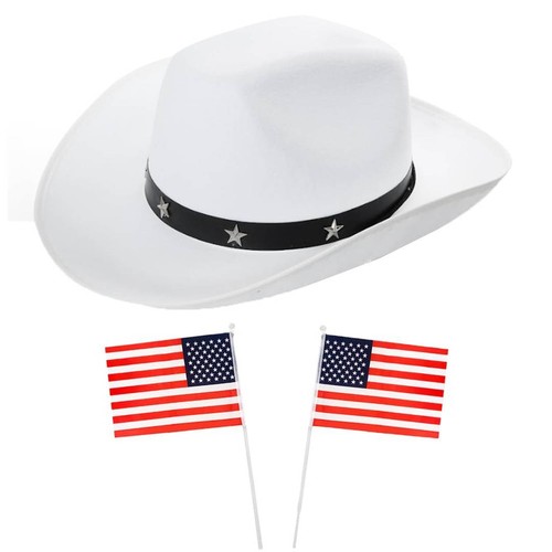 Cappello cowboy bianco e - da,