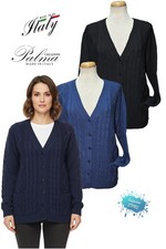 Maglia donna cardigan misto