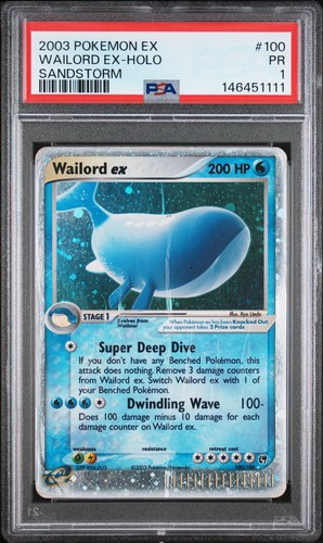 Wailord holo psa 2003 - wailord, 1