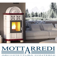 STUFA A PELLET IN CERAMICA Bioecotermo SOFIA 16 Kw - Chiama x sconto