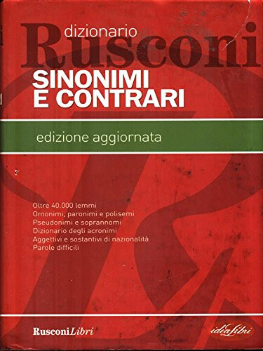 Dizionario sinonimi contrari - dizionario,