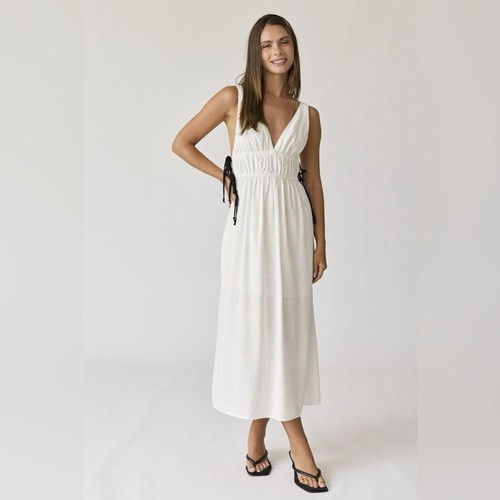 Papermoon white midi - papermoon, dress
