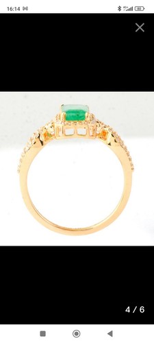 Anello oro con smeraldo - oro, kt