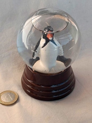 Antica palla neve pinguino - 🟢antica,