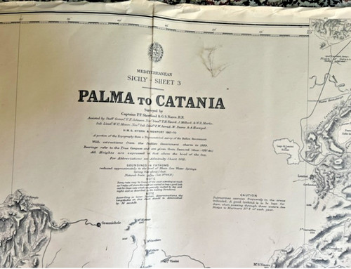 Carta mare ammiragliato - carta,