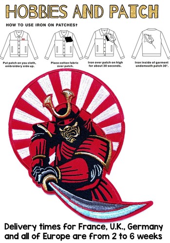 Patch samurai rosso guerriero - patch,