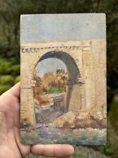 Ponte Di La Finta Moneta Marsiglia & 9 Aprile 1917 Pittura & Olio Su Pannello