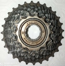 Pacco pignoni 7v per bicicletta misura 14-28 