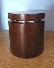 Umidificatore Vaso Per Tabacco In  Palissandro  Chiusura A Vite Humidor Not Used