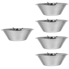  Set 5 Gamma Cappa Ciotole Olio Contenitore Grasso con Colino Coppa Scarico