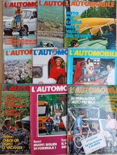 Lotto 9 riviste L'Automobile