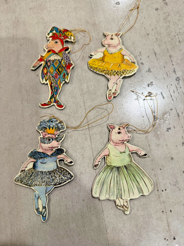 Merrick die cut ballerina pig - die,
