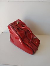 Borsa Antica Anni 50 In Similpelle Rossa Vintage 37x28x17