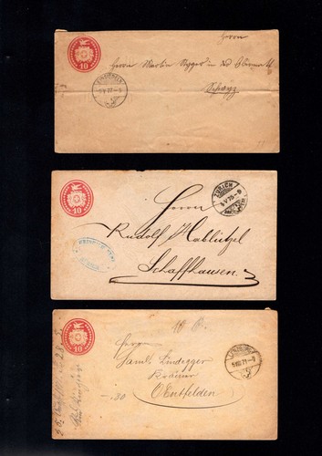 Svizzera 1876 3 gsu 10 - 1876/77,
