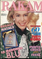 RAKAM Lavori pratici N.12 Dicembre 1991 Rivista Cucito Ricamo Maglia Punto Croce