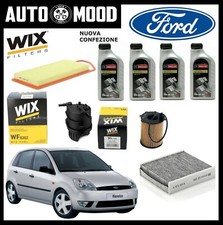 KIT TAGLIANDO FORD FIESTA V 1.4 TDCI 50KW 68CV DAL 2001 AL 2008 + FORD F 5W30