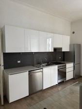 Cucina IKEA usata Come Nuova Bianca Con Elettrodomestici SMEG e Frigo BOSCH