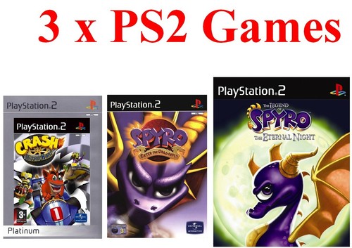 Pacchetto giochi ps2 - 3, crash