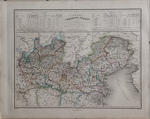 Mappa 1860 regno lombardo - 1860,