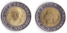 1994 Italia Lire 500