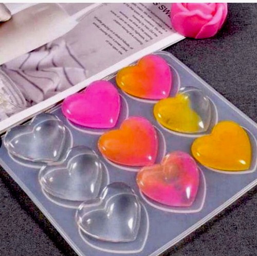 Stampo silicone cuori - in,