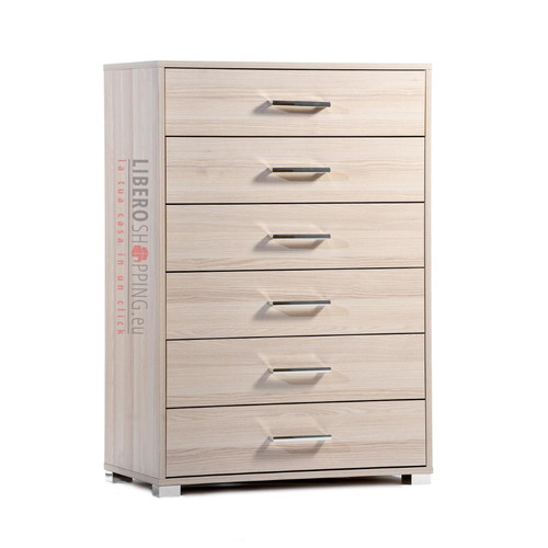 Cassettiera legno con 6 - cassettiera, in