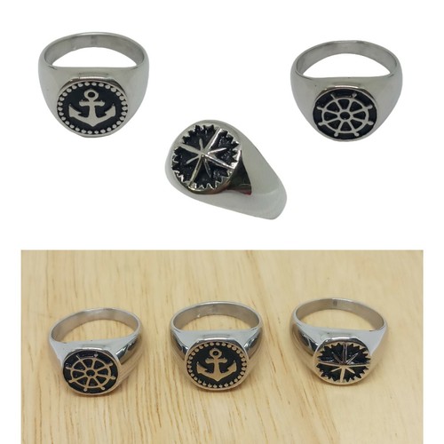 Anello acciaio inox uomo - inox,