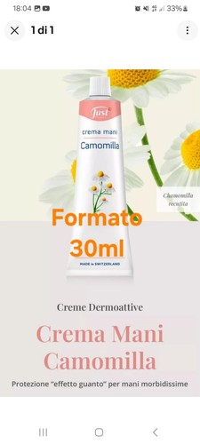 Just crema mani camomilla - camomilla, da