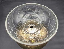 1 PZ COPPA IN CRISTALLO CM 16MOLATA A MANO RICAMBIO LAMPADARIO ACCESSORI