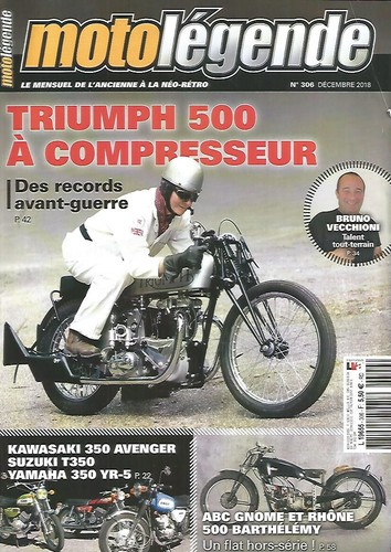 Moto legende 306 triumph - legende, n°306