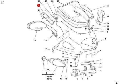 Ducati st2 st4 pannello - ducati,
