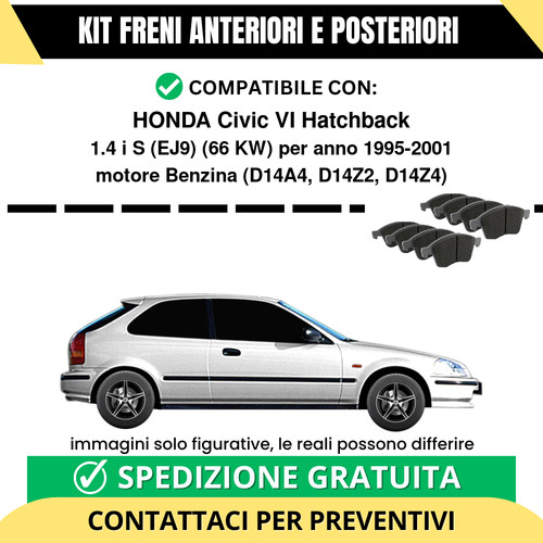 Pastiglie freno ant - pastiglie, +