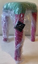 Sgabello seduta arredo bambini Tutti Frutti rosa turchese verde pietra i corvi