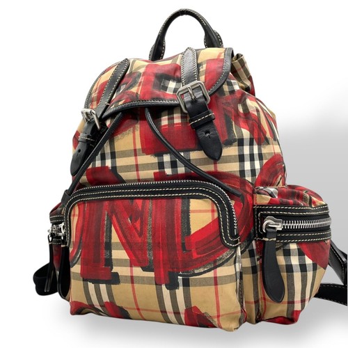 Zaino burberry graffiti check - zaino,