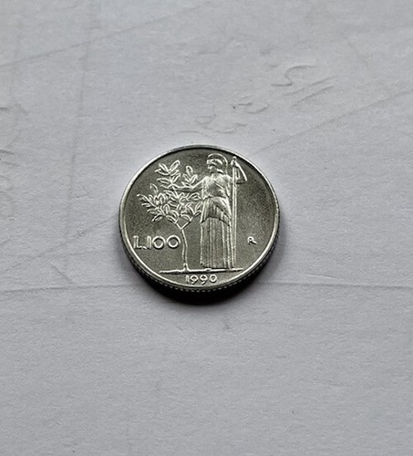 Moneta 100 lire piccola - 100,